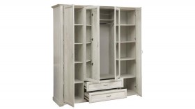 Шкаф для одежды "Сохо" (бетон пайн белый/2 ящика/зеркало) в Искитиме - iskitim.katalogmebeli.com | фото 6