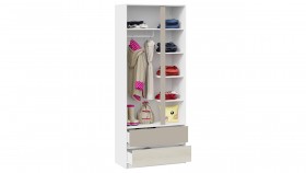 Шкаф для одежды комбинированный «Сканди» Дуб Гарден/Белый/Глиняный серый в Искитиме - iskitim.katalogmebeli.com | фото 3