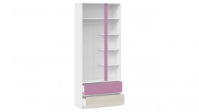 Шкаф для одежды комбинированный «Сканди» Дуб Гарден/Белый/Лиловый в Искитиме - iskitim.katalogmebeli.com | фото 3