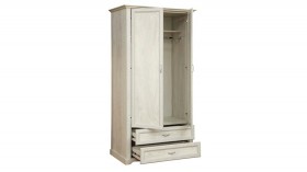 Шкаф для одежды "Сохо" (бетон пайн белый/2 ящика/зеркало) в Искитиме - iskitim.katalogmebeli.com | фото 3