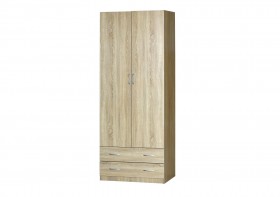 Шкаф для платья и белья 2-х дверный без зеркала Дуб Сонома в Искитиме - iskitim.katalogmebeli.com | фото