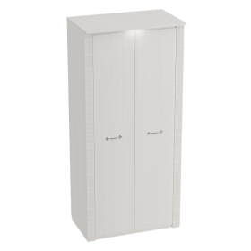 Шкаф двухдверный Элана 645 Бодега белая в Искитиме - iskitim.katalogmebeli.com | фото
