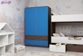 Шкаф двухстворчатый Бодего/Голубой в Искитиме - iskitim.katalogmebeli.com | фото
