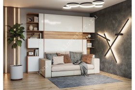 Шкаф-кровать с диваном Дина в Искитиме - iskitim.katalogmebeli.com | фото
