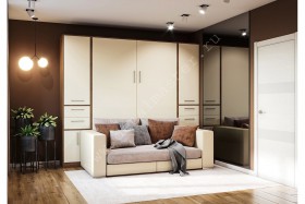 Шкаф-кровать с диваном Злата в Искитиме - iskitim.katalogmebeli.com | фото