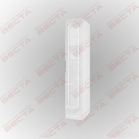 Шкаф МДФ 400 одностворчатый штанга Белый глянец  в Искитиме - iskitim.katalogmebeli.com | фото
