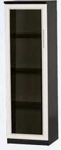 Шкаф нижний со стеклодверью ДЛЯ ГОСТИНОЙ ШНС-450 Венге/Дуб выбеленный в Искитиме - iskitim.katalogmebeli.com | фото 1