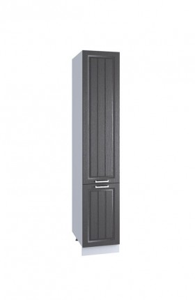 Шкаф пенал 400, ШП 400 Н (Клен серый/корпус белый) в Искитиме - iskitim.katalogmebeli.com | фото