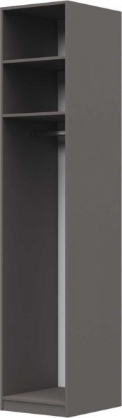 Шкаф ШР-1 зеркало, левый, Вива (Латте/Мокко Глянец/Тестиль) в Искитиме - iskitim.katalogmebeli.com | фото 2