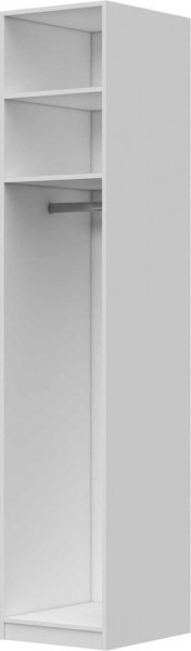 Шкаф ШР-1 зеркало, правый, Вива (Белый/Белый глянец/Платина) в Искитиме - iskitim.katalogmebeli.com | фото 2