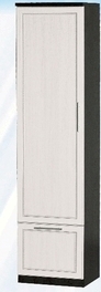 Шкаф средний с ящиком ДЛЯ ГОСТИНОЙ ШСЯ-450 Венге/Дуб выбеленный в Искитиме - iskitim.katalogmebeli.com | фото 1