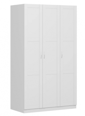 Шкаф трехдверный Пегас сборный белый в Искитиме - iskitim.katalogmebeli.com | фото