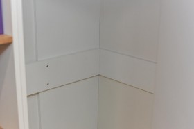 Шкаф угловой «Оксфорд» (Ривьера/Белый с рисунком) в Искитиме - iskitim.katalogmebeli.com | фото 5
