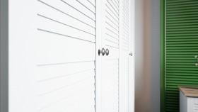 Шкаф угловой с 1-ой дверью с зеркалом «Ривьера» (Белый) в Искитиме - iskitim.katalogmebeli.com | фото 8