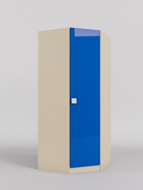 Шкаф угловой (угловая секция) Скай люкс (Синий/корпус Клен) в Искитиме - iskitim.katalogmebeli.com | фото