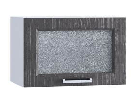 Шкаф верхний горизонтальный со стеклом 500, ШВГС 500 (Клен серый/корпус белый) в Искитиме - iskitim.katalogmebeli.com | фото