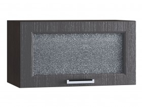 Шкаф верхний горизонтальный со стеклом 600, ШВГС 600 (Клен серый/корпус венге) в Искитиме - iskitim.katalogmebeli.com | фото