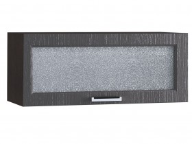 Шкаф верхний горизонтальный со стеклом 800, ШВГС 800 (Клен серый/корпус венге) в Искитиме - iskitim.katalogmebeli.com | фото