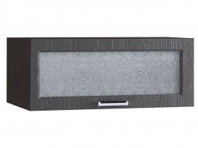 Шкаф верхний горизонтальный со стеклом 810, ШВГС 810 (Клен серый/корпус венге) в Искитиме - iskitim.katalogmebeli.com | фото