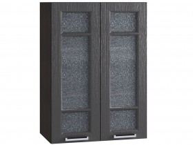 Шкаф верхний со стеклом 609, ШВС 609 новый (Клен серый/корпус венге) в Искитиме - iskitim.katalogmebeli.com | фото