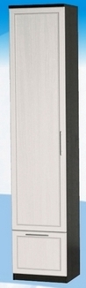Шкаф высокий с ящиком ДЛЯ ГОСТИНОЙ ШВЯ-450 Венге/Дуб выбеленный в Искитиме - iskitim.katalogmebeli.com | фото
