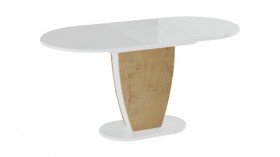 Стол обеденный «Монреаль» Тип 1 (Белый глянец/Бунратти) в Искитиме - iskitim.katalogmebeli.com | фото 2