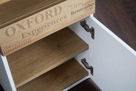 Стол с ящиками «Оксфорд» (Ривьера/Белый с рисунком) в Искитиме - iskitim.katalogmebeli.com | фото 10