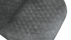 Стул «Оливер» К1С Черный муар/Микровелюр Wellmart Graphite в Искитиме - iskitim.katalogmebeli.com | фото 3