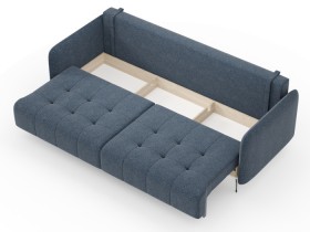 Валериан диван трёхместный прямой Синий, ткань RICO FLEX 101 в Искитиме - iskitim.katalogmebeli.com | фото 2