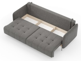Валериан диван трёхместный прямой Стальной, ткань RICO FLEX 9292 в Искитиме - iskitim.katalogmebeli.com | фото 2