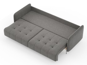 Валериан диван трёхместный прямой Стальной, ткань RICO FLEX 9292 в Искитиме - iskitim.katalogmebeli.com | фото 3