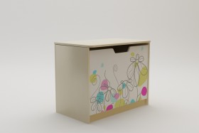 Ящик для игрушек Флёр (Белый/корпус Клен) в Искитиме - iskitim.katalogmebeli.com | фото