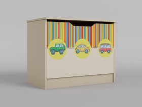 Ящик для игрушек Клаксон (Бежевый/корпус Клен) в Искитиме - iskitim.katalogmebeli.com | фото