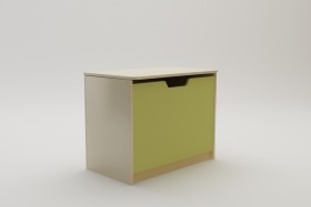 Ящик для игрушек Смайли (Зеленый/корпус Клен) в Искитиме - iskitim.katalogmebeli.com | фото